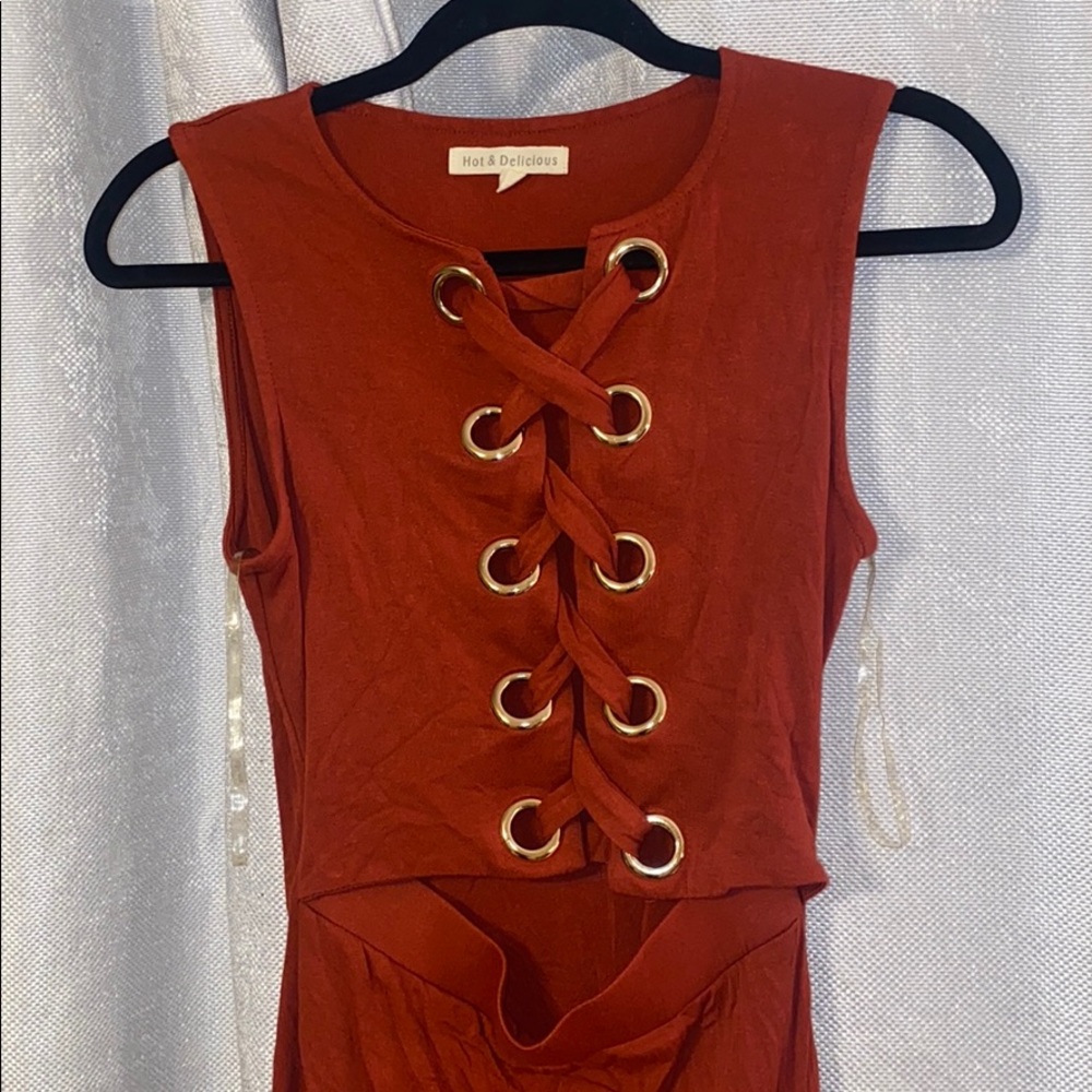 Hot & delicious orange dress